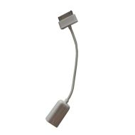 Кабель OTG для Samsung N8000 (Galaxy Note 10.1) (10 см) <белый>