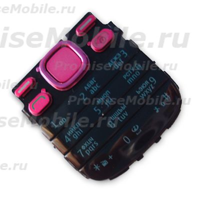 Клавиатура для Nokia 2690 <черно-розовый> ― 
