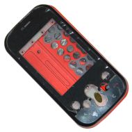 Корпус для LG GT360 <черно-красный>