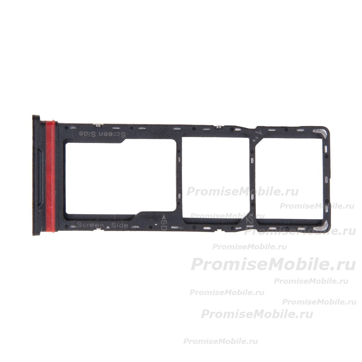 Лоток Sim-карты для Infinix Hot 50i (X6531B) и карты памяти <черный> ― 