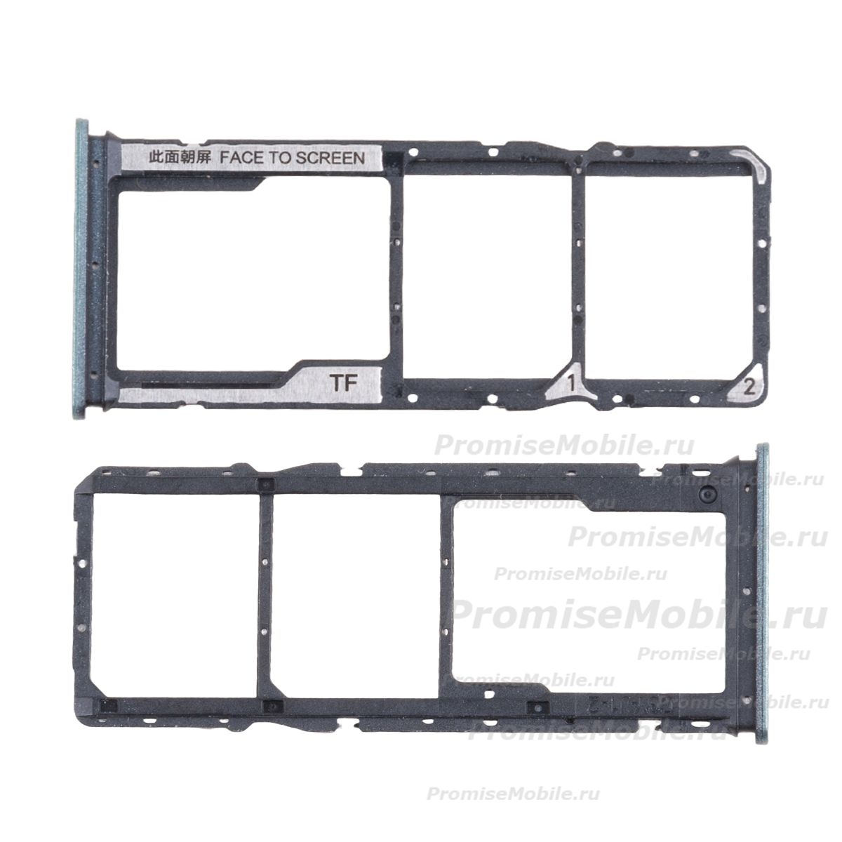 Лоток sim-карты для Xiaomi 24048RN6CG и карты памяти <зеленый> ― 