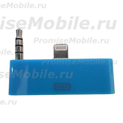 Аудио переходник Apple iPhone 5c для кабеля iPhone 2/3/4 <синий> ― 