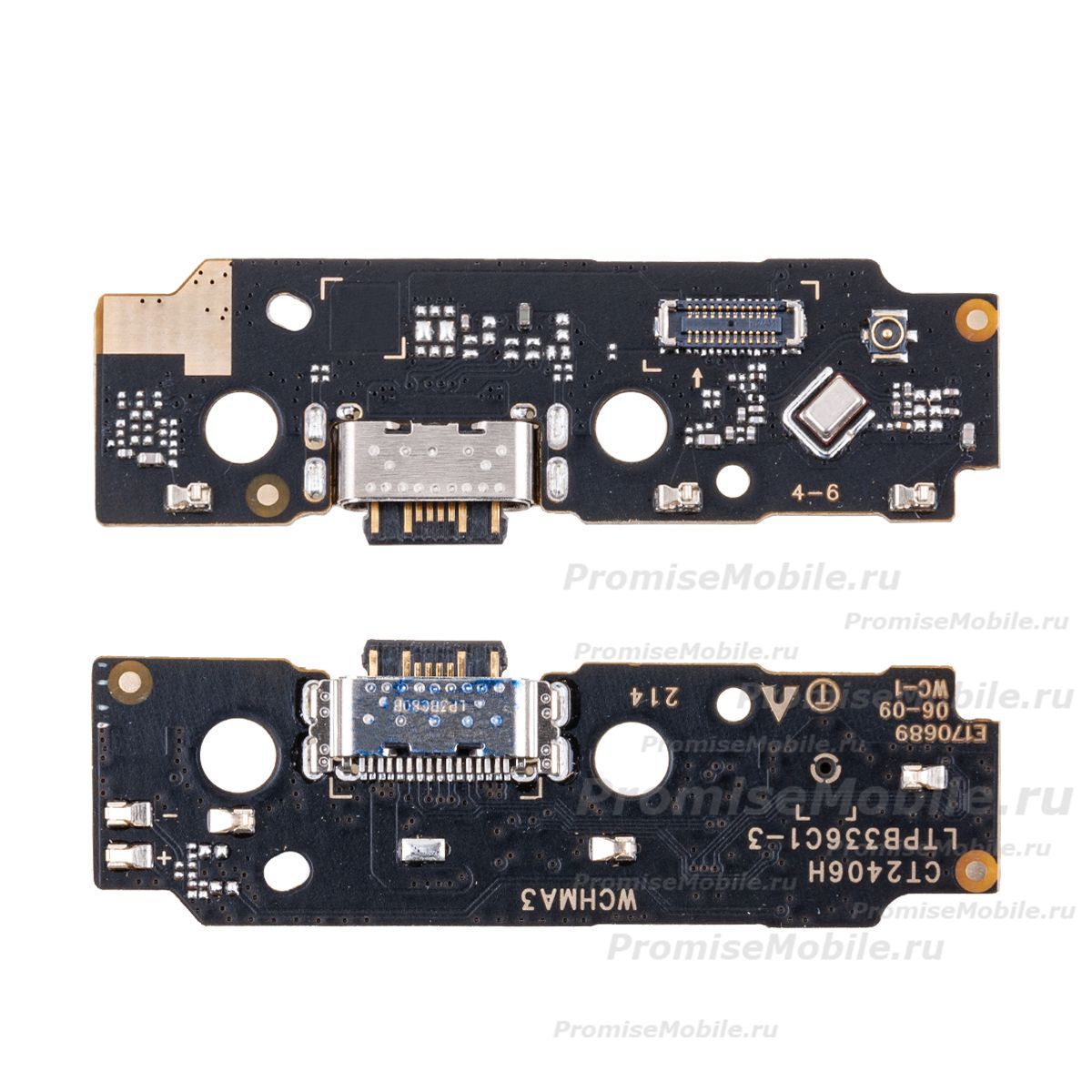 Плата нижняя для Xiaomi 23129RN51X на системный разъем и микрофон ― 