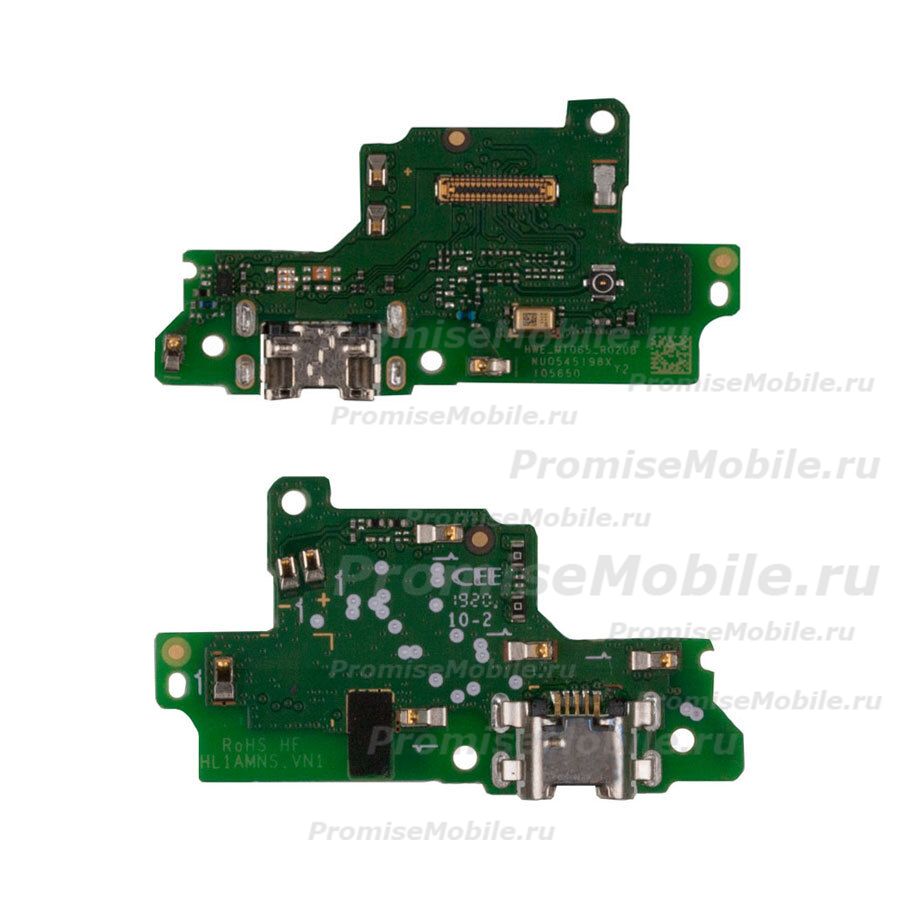Плата нижняя для Huawei AMN-LX9 на системный разъем и микрофон (оригинал) ― 