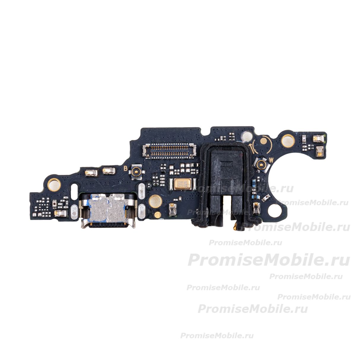 Плата нижняя для Huawei Honor X7a на системный разъем, разъем гарнитуры и микрофон (оригинал) ― 