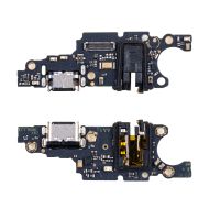 Плата нижняя для Huawei Honor X7a на системный разъем, разъем гарнитуры и микрофон (оригинал)