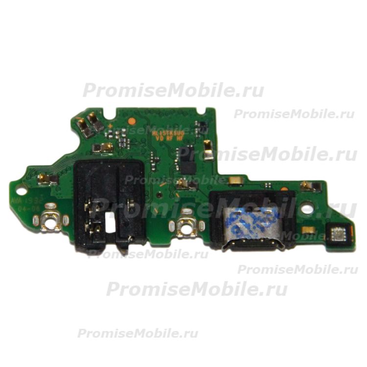 Плата нижняя для Honor 9X (STK-LX1) на системный разъем, разъем гарнитуры и микрофон (оригинал) ― 