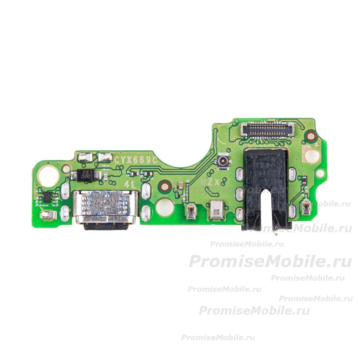 Плата нижняя для Infinix Hot 30i (X669D) на системный разъем, разъем гарнитуры и микрофон (оригинал) ― 