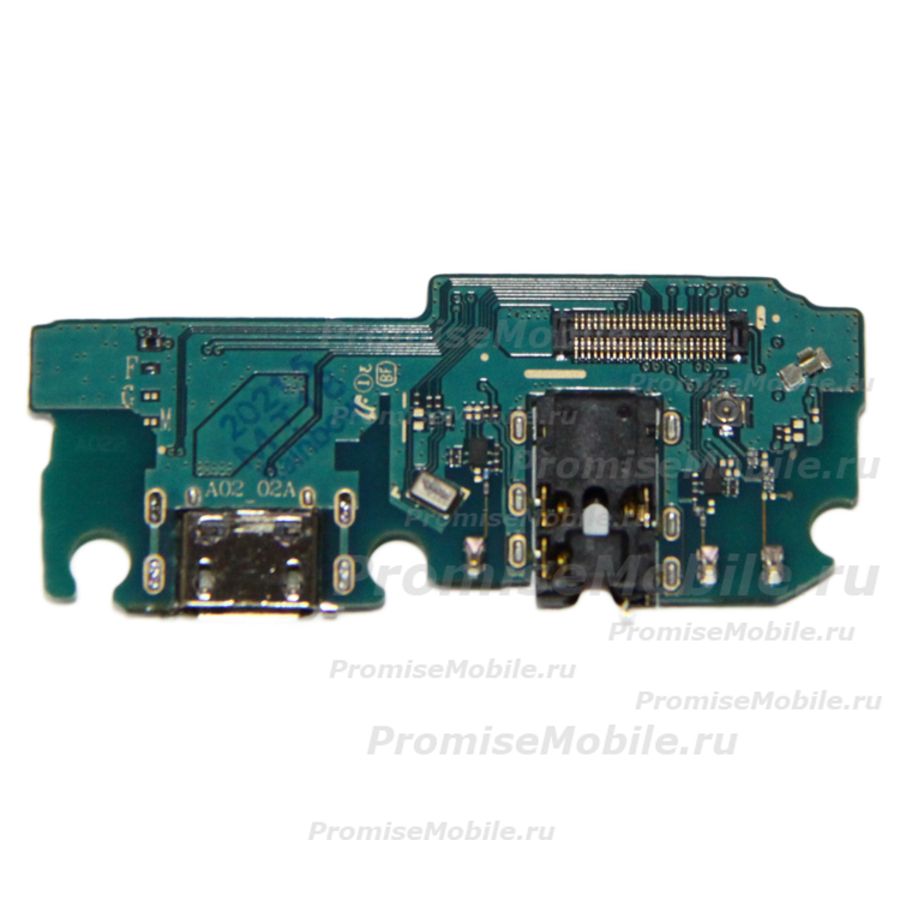 Плата нижняя для Samsung SM-A022F (Galaxy A02) на системный разъем и микрофон ― 