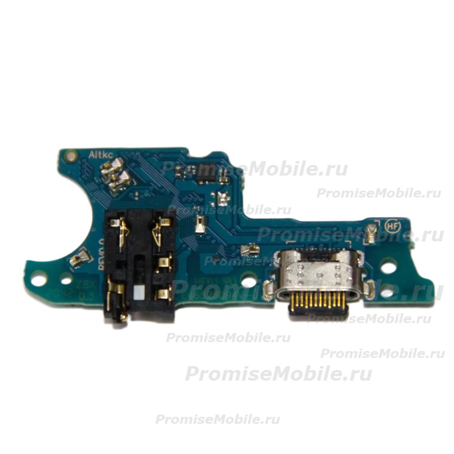 Плата нижняя для Samsung SM-A025F (Galaxy A02s) на системный разъем, разъем гарнитуры и микрофон ― 