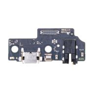 Плата нижняя для Samsung SM-A055F (Galaxy A05) на системный разъем, разъем гарнитуры и микрофон