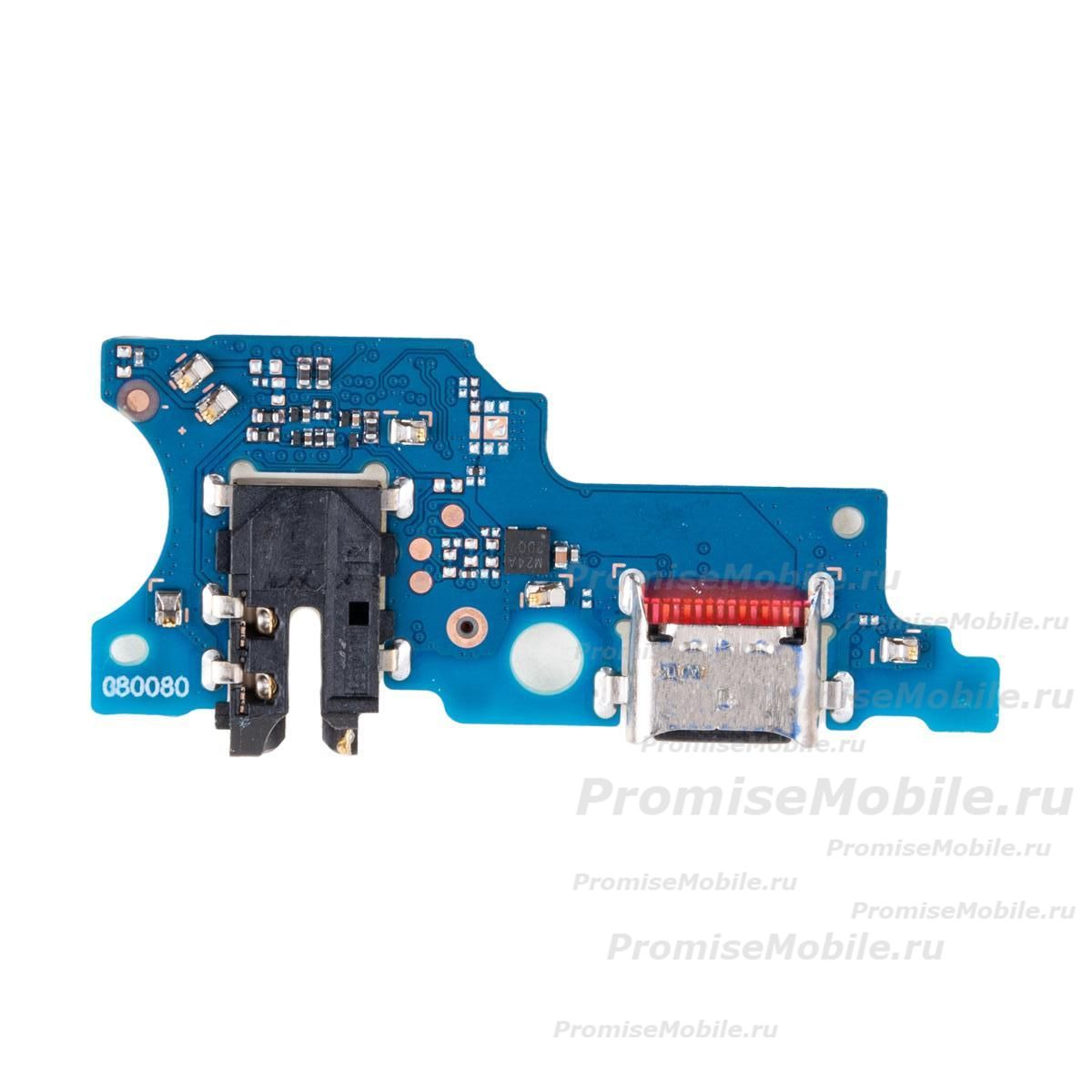 Плата нижняя для Samsung SM-A065F (Galaxy A06) на системный разъем, разъем гарнитуры и микрофон (оригинал) ― 