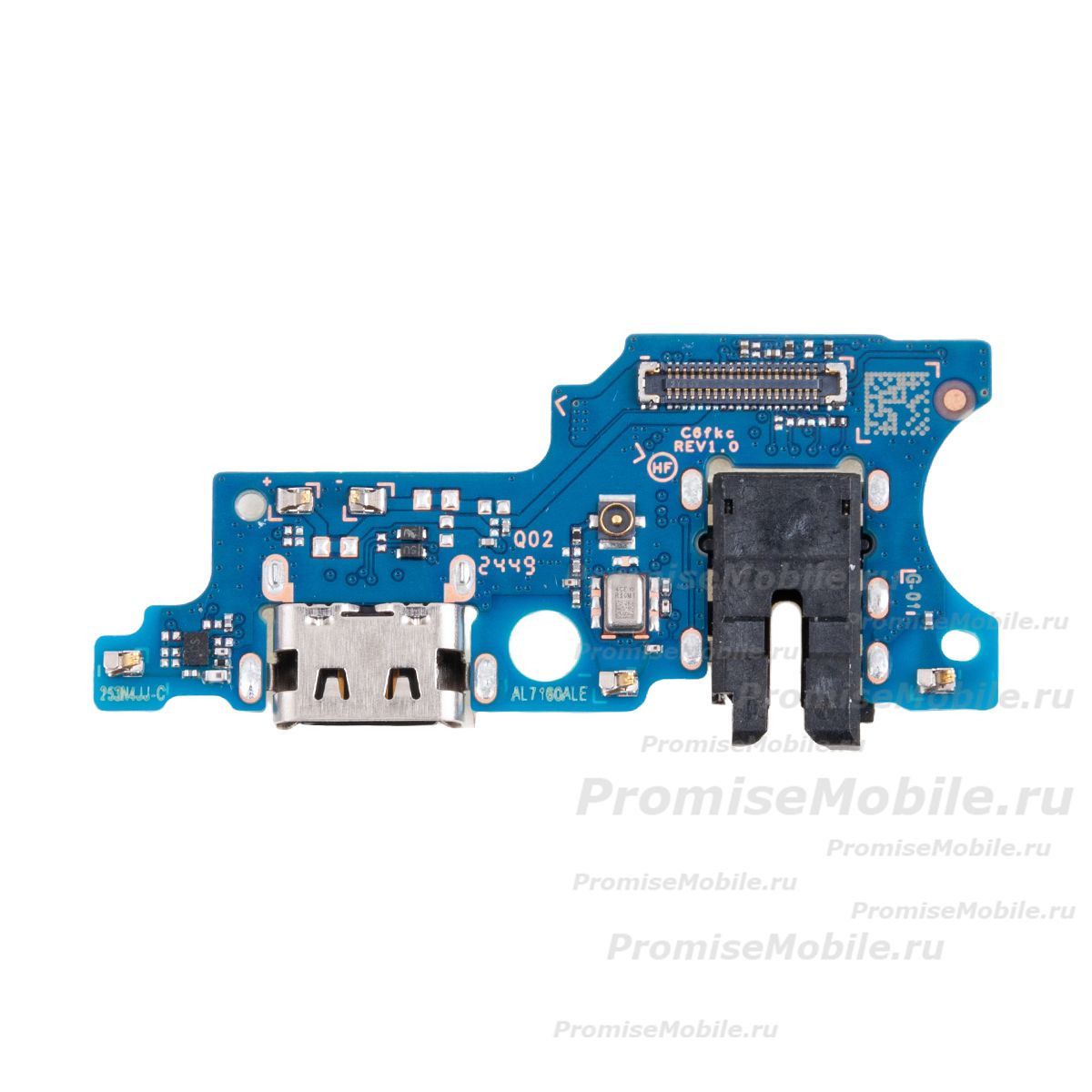 Плата нижняя для Samsung SM-A065F (Galaxy A06) на системный разъем, разъем гарнитуры и микрофон (оригинал) ― 