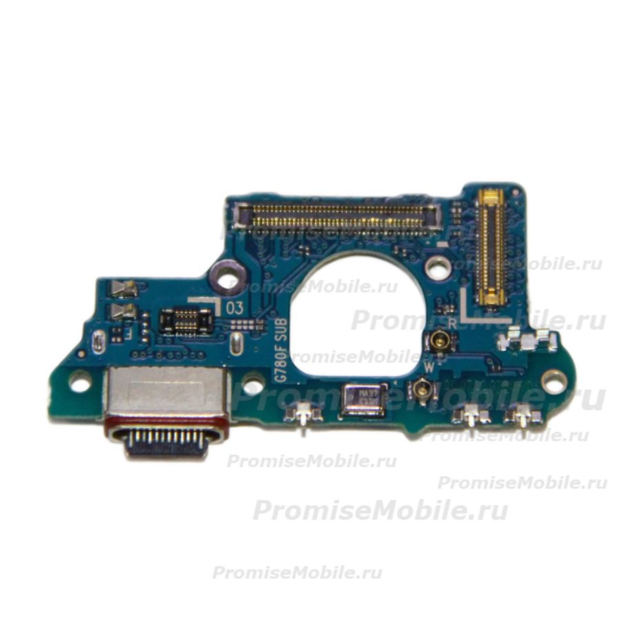 Плата нижняя для Samsung SM-G780F (Galaxy S20 FE) на системный разъем и микрофон ― 