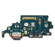 Плата нижняя для Samsung SM-G991B (Galaxy S21) системный разъем, разъем Sim-карты и микрофон (оригинал)