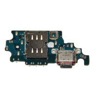 Плата нижняя для Samsung SM-G996B (Galaxy S21 Plus) на системный разъем, разъем Sim-карты и микрофон (оригинал)