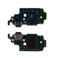 Плата нижняя для Samsung SM-G998B (Galaxy S21 Ultra) на системный разъем, разъем Sim-карты и микрофон (оригинал)