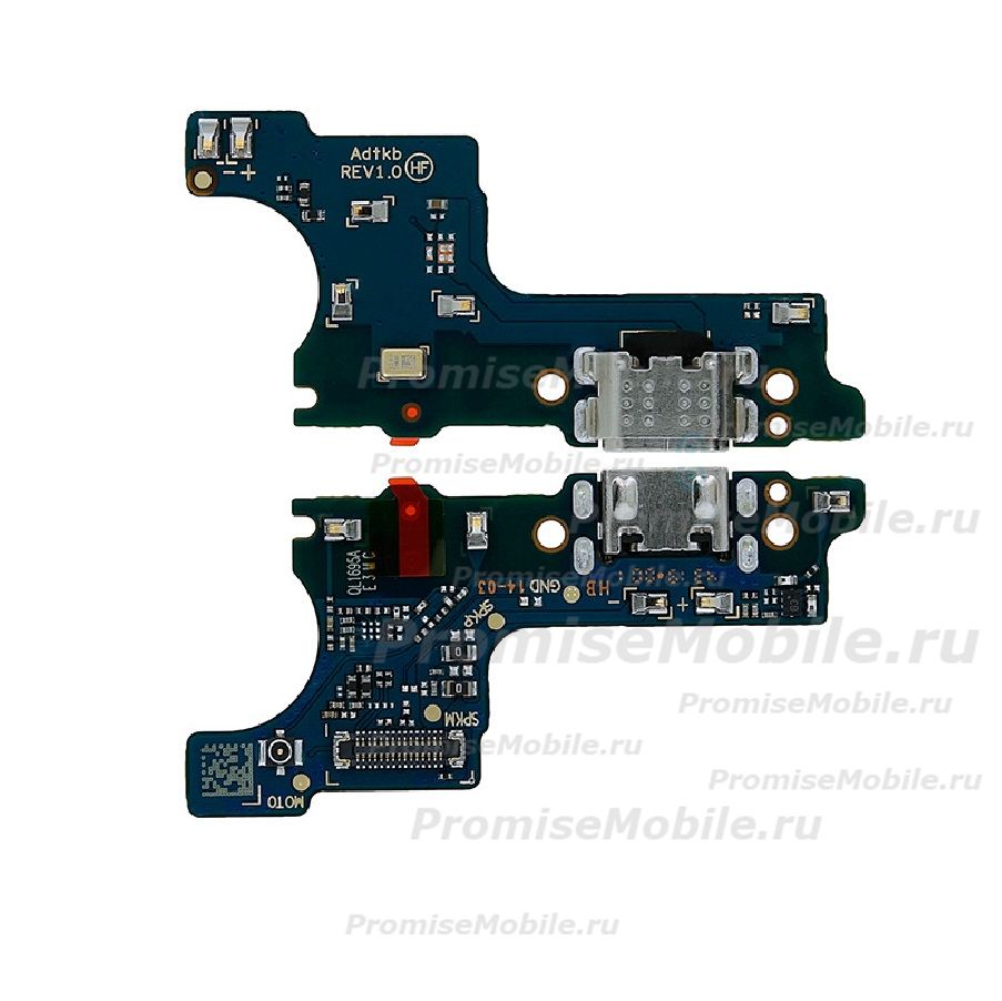 Плата нижняя для Samsung SM-A015F (Galaxy A01) на системный разъем и микрофон (узкий разъем шлейфа) ― 