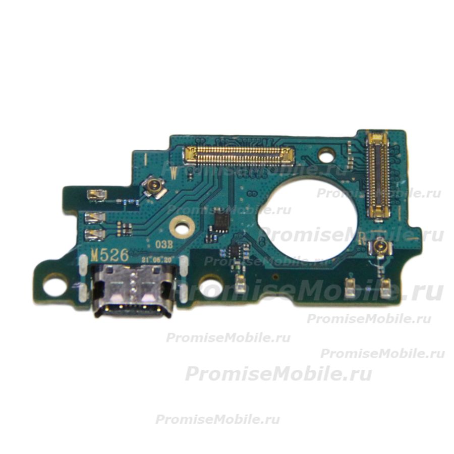 Плата нижняя для Samsung SM-M526B (Galaxy M52 5G) на системный разъем и микрофон ― 
