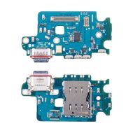 Плата нижняя для Samsung SM-S921B (Galaxy S24) на системный разъем, разъем Sim-карты и микрофон (оригинал)