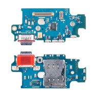 Плата нижняя для Samsung SM-S926E (Galaxy S24 Plus) (Европейский рынок!!!) на системный разъем, разъем Sim-карты и микрофон (оригинал)