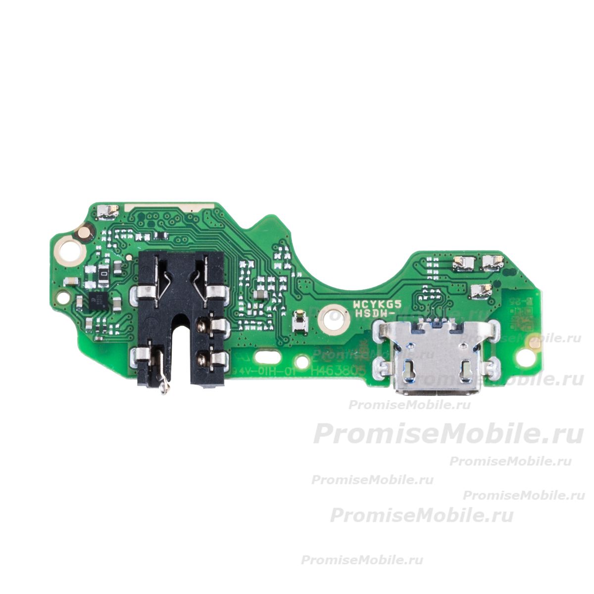 Плата нижняя для Tecno Spark 8C (KG5n) на системный разъем, разъем гарнитуры и микрофон ― 