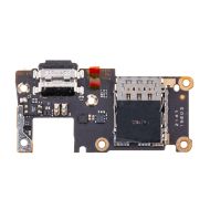 Плата нижняя для Xiaomi 21081111RG на системный разъем, разъем Sim-карты и микрофон (оригинал)