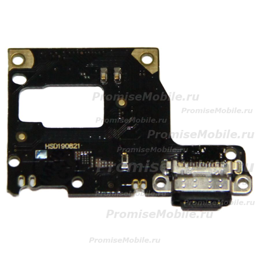 Плата нижняя для Xiaomi M1904F3BG на системный разъем и микрофон ― 