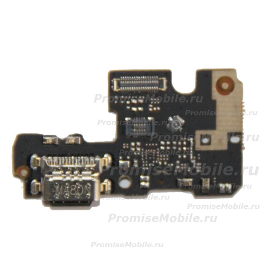 Плата нижняя для Xiaomi M1906F9SH на системный разъем и микрофон ― 