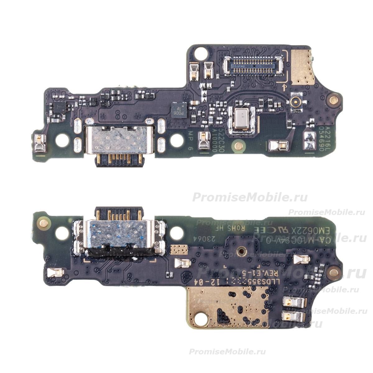 Плата нижняя для Xiaomi Poco C40 на системный разъем и микрофон (оригинал) ― 
