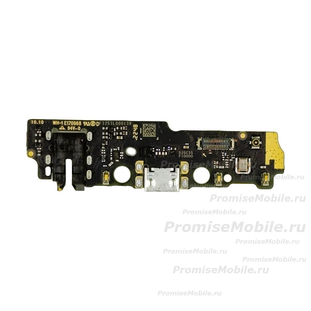 Плата нижняя для Xiaomi 2305EPCC4G на системный разъем, разъем гарнитуры и микрофон (оригинал) ― 