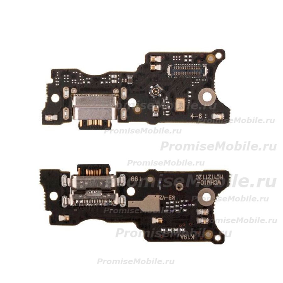Плата нижняя для Xiaomi 21061119DG на системный разъем и микрофон ― 