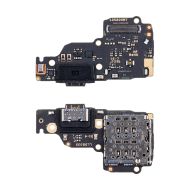 Плата нижняя для Xiaomi 23124RA7EO на системный разъем, разъем Sim-карты и микрофон (оригинал)