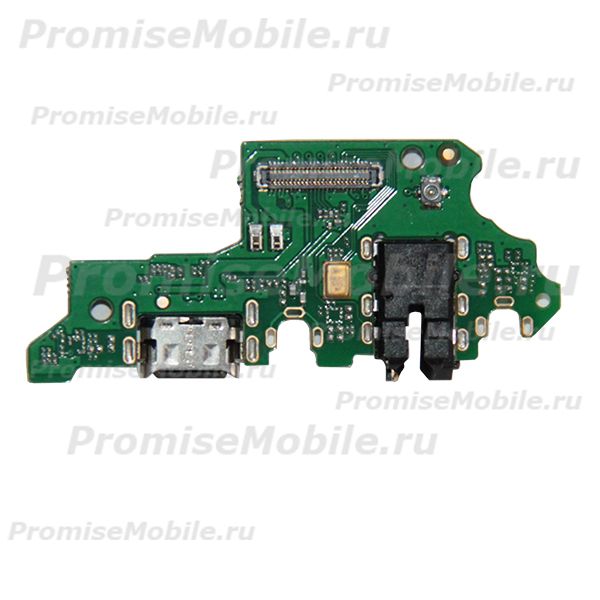 Плата нижняя для Huawei P Smart Z на системный разъем, разъем гарнитуры и микрофон ― 