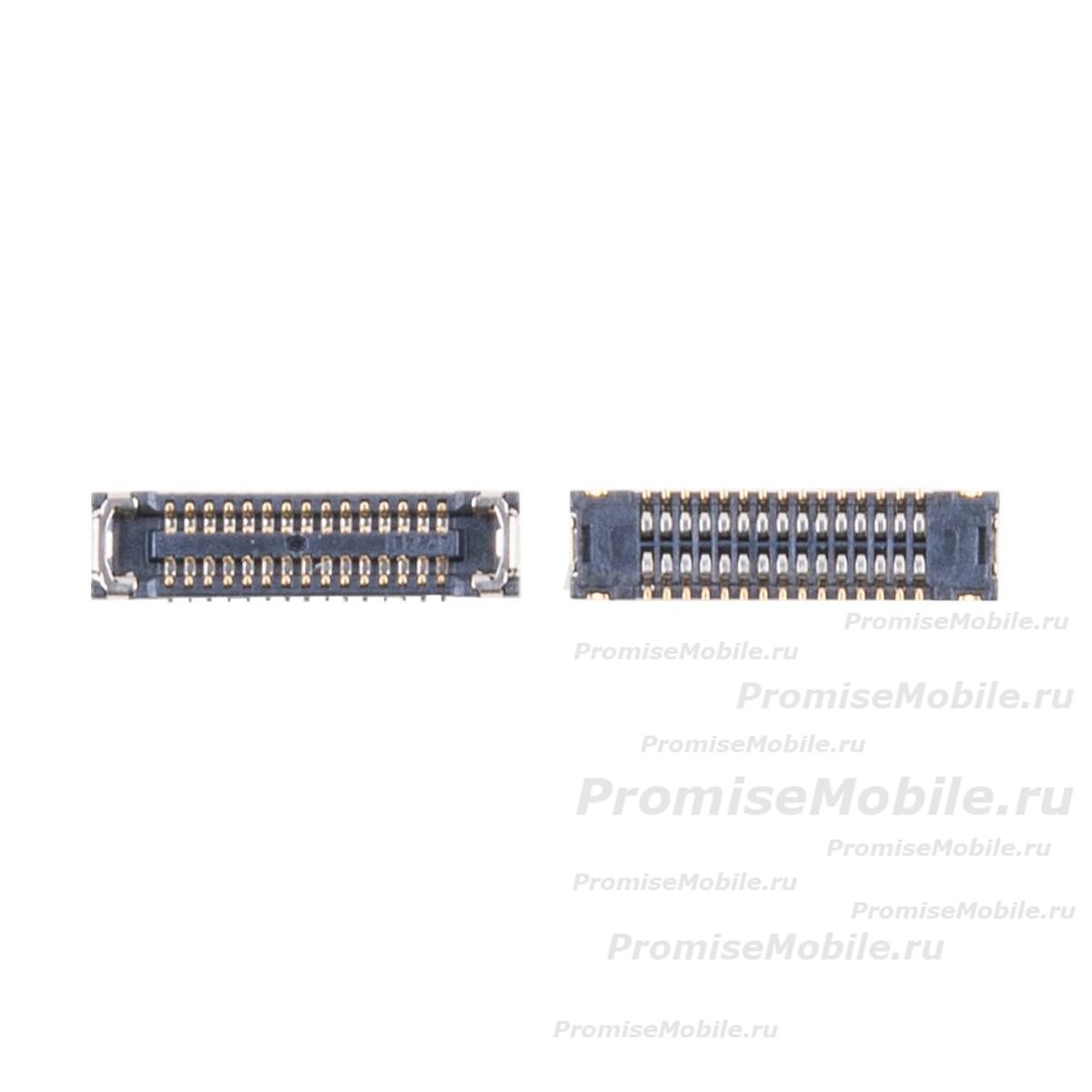 Разъем межплатного шлейфа для Samsung SM-M115F (Galaxy M11) (30 pin) ― 