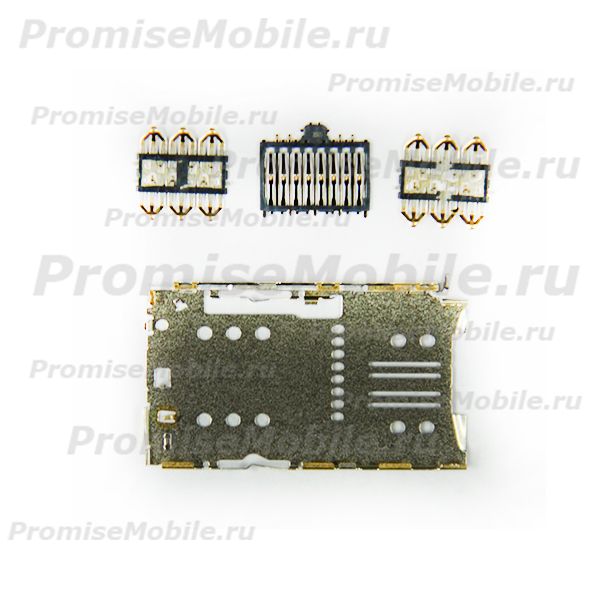 Разъем sim-карты для Meizu M2 Mini (M578) с разъемом для карты для памяти (2 Sim+1 MMC) ― 