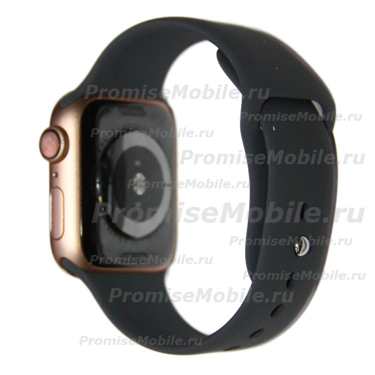 Ремешки для Apple Watch Series 7 (41 mm) Sport Band силиконовый (размер L) <темно-серый> ― 