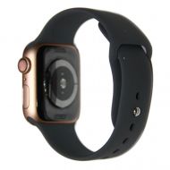Ремешки для Apple Watch Series 7 (41 mm) Sport Band силиконовый (размер L) <темно-серый>