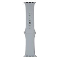 Ремешки для Apple Watch Series 5 (40 mm) Sport Band силиконовый (размер S) <серебристый>