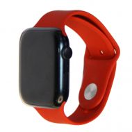 Ремешки для Apple Watch SE (40 mm) Sport Band силиконовый (размер S) <темно-красный>