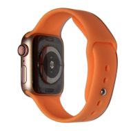 Ремешки для Apple Watch SE (44 mm) Sport Band силиконовый (размер L) <свежая папайя>