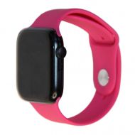 Ремешки для Apple Watch SE (44 mm) Sport Band силиконовый (размер L) <темная фуксия>