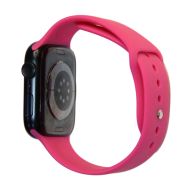 Ремешки для Apple Watch SE (44 mm) Sport Band силиконовый (размер L) <темная фуксия>