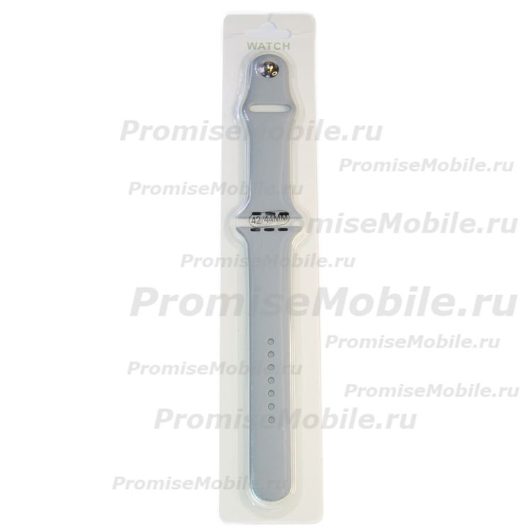 Ремешки для Apple Watch Series 6 (44 mm) Sport Band силиконовый (размер L) <cветлый камень> ― 