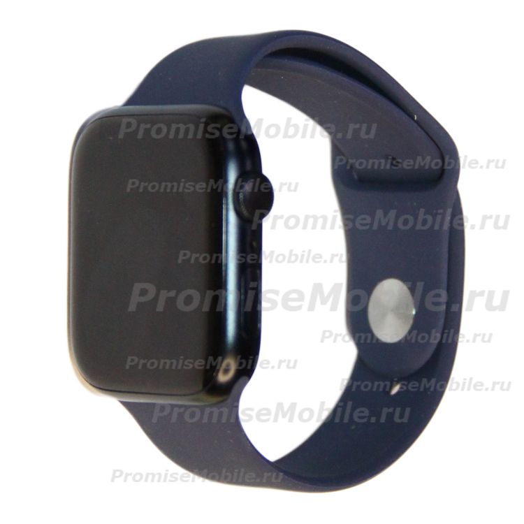 Ремешки для Apple Watch SE (44 mm) Sport Band силиконовый (размер S) <полночный синий> ― 