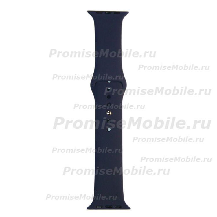 Ремешки для Apple Watch SE (44 mm) Sport Band силиконовый (размер S) <полночный синий> ― 
