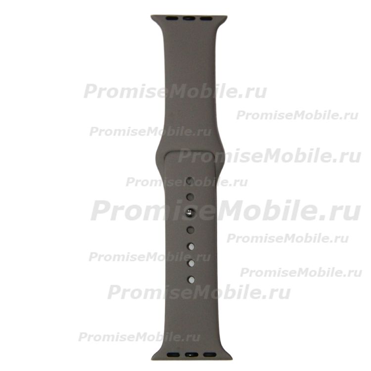Ремешки для Apple Watch Series 6 (44 mm) Sport Band силиконовый (размер S) <серый> ― 