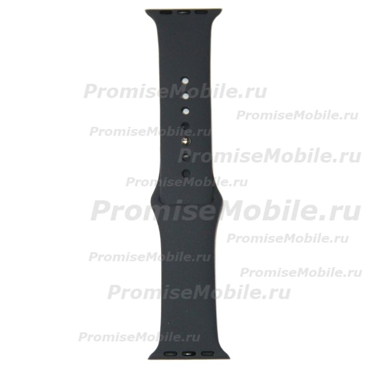 Ремешки для Apple Watch Series 1 (42 mm) Sport Band силиконовый (размер S) <темно-серый> ― 