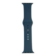 Ремешки для Apple Watch Series 8 (45 mm) Sport Band силиконовый (размер S) <темно-синий>