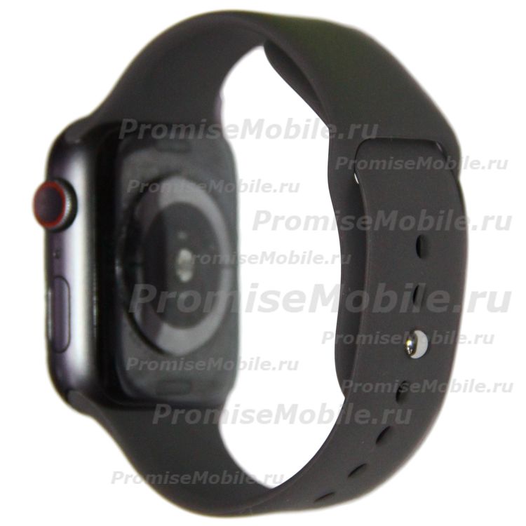 Ремешки для Apple Watch SE (44 mm) Sport Band силиконовый (размер S) <шоколад> ― 